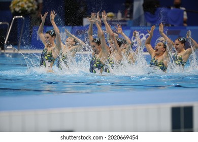 Tokyo-Japan August 6, 2021, Tokyo 2020 Olympic Games, Artistic Swimming 