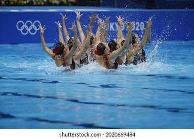 Tokyo-Japan August 6, 2021, Tokyo 2020 Olympic Games, Artistic Swimming 