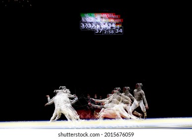 Tokyo-Japan, July 28, 2020, Tokyo2020 Olympic Games Final Fencing Corea And Germany At Makuhari Messe Hall Arena 