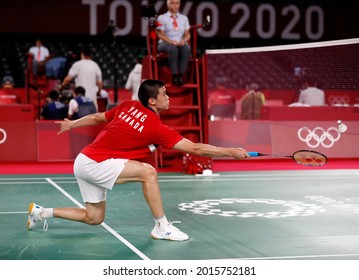 Tokyo-Japan, July 28, 2021, Tokyo 2020 Olympic Badminton Match At The Olympics 