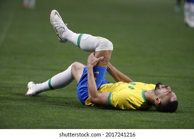 Tokyo-Japan July 31, 2021 Tokyo Olympic Games2020 Football Brazil And Egypt At Saitama Stadium 