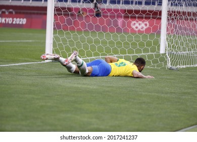 Tokyo-Japan July 31, 2021 Tokyo Olympic Games2020 Football Brazil And Egypt At Saitama Stadium 