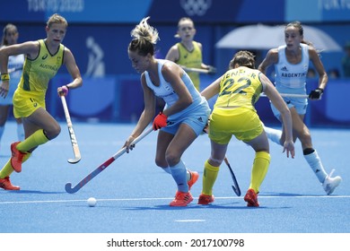 Tokyo-Japan, July 31, 2021 Tokyo2020 Olympic Games, Argentina  Vs. Australia Women's Hockey At Oi Hockey Stadium 