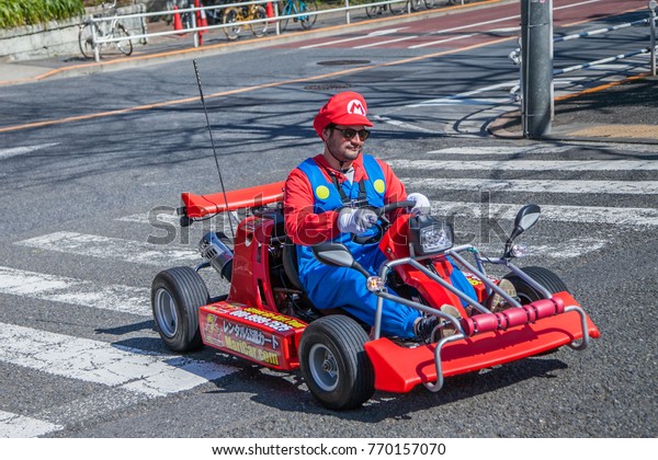 Tokyojapan March 122017 Tourist Driving Gokarts Stock Photo Edit