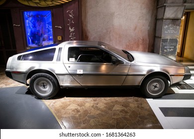 Tokyo/Japan March 5, 2020 
1983 DeLorean. The DMC DeLorean Is A Sports Car Manufactured By John DeLorean's DeLorean Motor Company (DMC) For The American Market From 1981 To 1983.