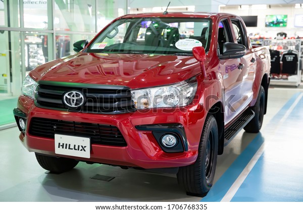 Tokyo/Japan March 5,
2020
Toyota Hilux. The Toyota Hilux  is a series of light
commercial vehicles produced and marketed by the Japanese
automobile manufacturer
Toyota.