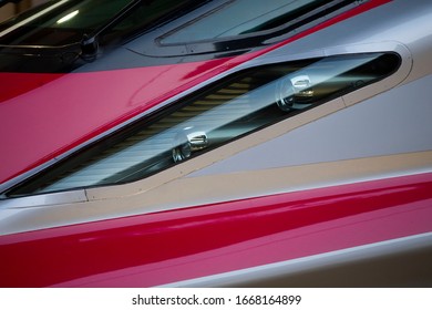 Tokyo/Japan March 6, 2020
The E6 Series Shinkansen Bullet Train Network Of High-speed Railway Lines In Japan