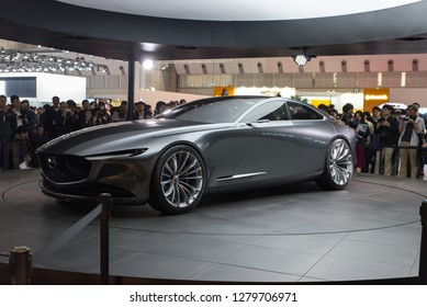 Tokyo,Japan - October 28, 2017: Mazda Concept At Tokyo Motor Show.