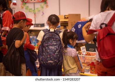 Tokyo,/Japan-20190915: Dagashi With Kids In TOKYO GAME SHOW 2019