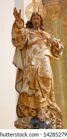 TOLEDO - MARCH 8: Resurrected Christ statue from church Iglesia de san Idefonso on March 8, 2013 in Toledo, Spain.