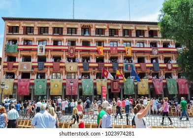 TOLEDO, SPAIN - CIRCA JUNE 2017: Body Of Christ (Corpus Christi) Festival 