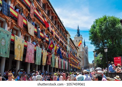 TOLEDO, SPAIN - CIRCA JUNE 2017: Body Of Christ (Corpus Christi) Festival 