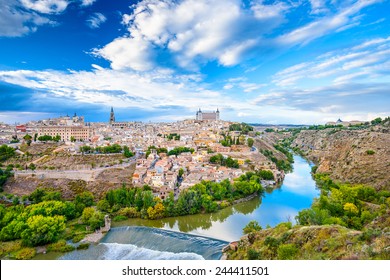 Toledo, Spain Old Town City Skyline.