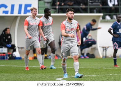 Tolgahan Sahin During A U19 Football Match Between Paris Saint Germain (PSG) And RB Salzburg (FC) On March 16, 2022 In Saint-Germain-en-Laye, France.