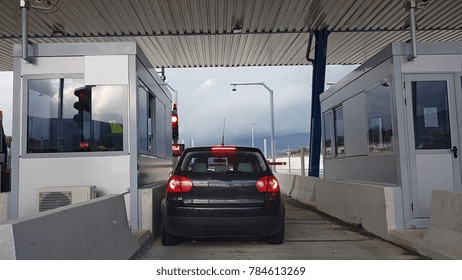 toll station in Ionia street Greece