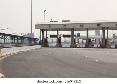 tollway entrance on highway