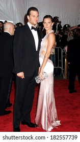 Tom Brady, In A Tom Ford Suit, Gisele Bundchen, In A Versace Gown, At Superheroes Fashion And Fantasy Gala, Metropolitan Museum Of Art Costume Institute, New York, May 05, 2008