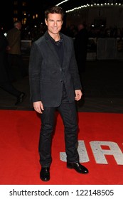 Tom Cruise arrives for the "Jack Reacher" premiere at the Odeon Leicester Square, London. 10/12/2012 Picture by: Steve Vas