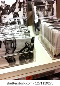 Tom Of Finland Bedding Collection Was Launched In 2015. Tom Of Finland Was One Of The Most Influential And Celebrated Figures Of Twentieth Century Gay Culture. Vantaa, Finland -02-12-2016