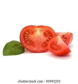 Tomato Basil Leaf Isolated On White Stock Photo 95992255 | Shutterstock