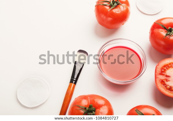 Tomato Face Mask Natural Beauty Care Stock Photo Edit Now 1084810727