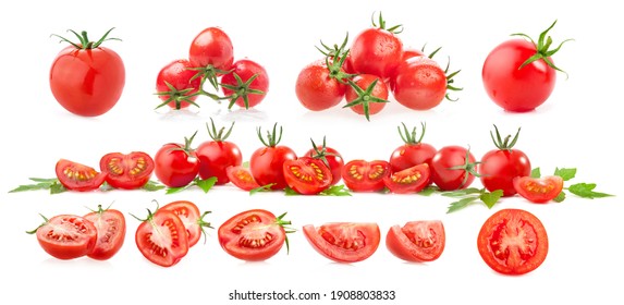 Tomato isolated on white background - Shutterstock ID 1908803833