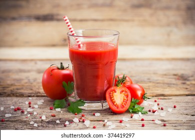 Tomato Juice In The Glass