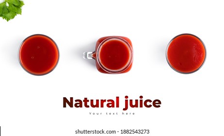 Tomato juice. Long header banner format. Panorama website header banner. High quality photo