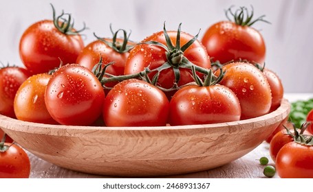 Tomato on the bowl, on white background - Powered by Shutterstock