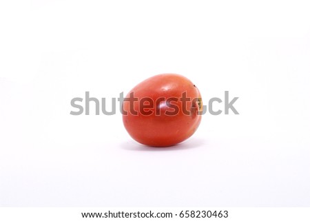 tomato on white background