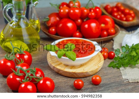 Similar – Hausgemachte italienische Bruschetta