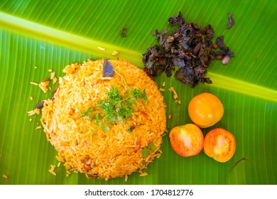 Tomato Pulao, An Indian Vegetarian Dish.