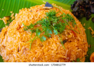 Tomato Pulao, An Indian Vegetarian Dish.