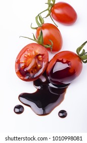 Tomato Salad Dressed With Balsamic Vinegar Glaze