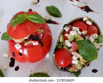 Strawberry Cheese Balsamic Stock Photos Images Photography