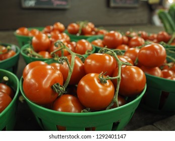 tomatoes in a basket
