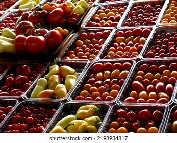 Tomatoes At Farmer's Market In Montreal