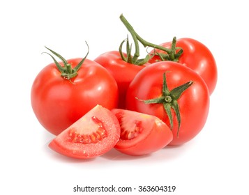 Tomatoes Isolated On White