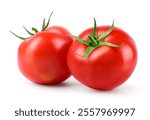 Tomatoes isolated on white background. Clipping path.