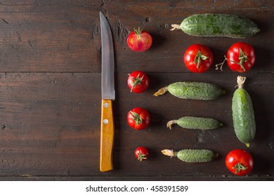 tomatoes and a sharp knife
