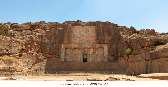 Tomb of Artaxerxes II, Persepolis ruins in the Persepolis in Shiraz, Iran. The ceremonial capital of the Achaemenid Empire. UNESCO World Heritage