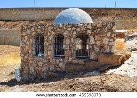 tomb of Bahya ben Asher ibn Halawa, also known as Rabbeinu Behaye, was rabbi and scholar of judaism, near Kadarim in the Galilee, Israel