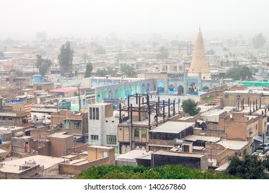 Tomb Of Daniel In Sush (Susa) During Dust Storm, Iran.