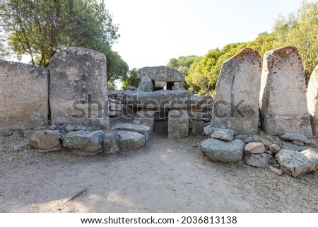 Tomb of the Giants Su Monte 'e S'Abe. Olbia, Sardinia, Italy, Europe