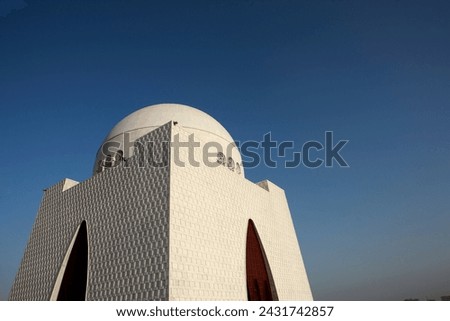 The Tomb of Muhammad Ali Jinnah, commonly known as Mazar-e-Quaid, stands as an iconic symbol of Pakistan's rich history and the enduring legacy of its founding father. Situated in Karachi. Pakistan