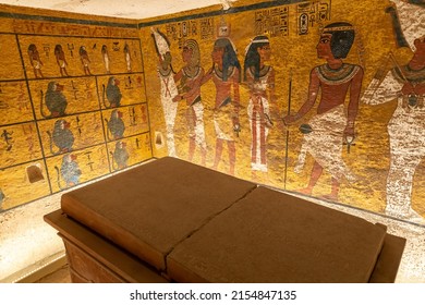 Tomb Of Pharaoh Tutankhamun In Valley Of The Kings, Luxor, Egypt