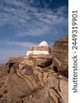 Tomb of Prophet Aaron. A 14th century shrine built on top of the supposed grave of Aaron on Jabal Harun in Petra, Jordan.