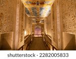 tomb of Ramesses VI in The Valley of Kings . Luxor . Egypt.