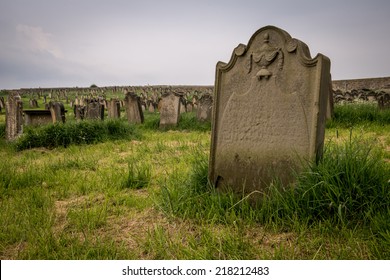 Tomb Stone At Whitby Abbey