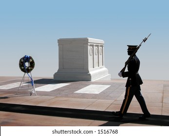 Tomb Of The Unknown Soldier, Arlington National Cemetery. Virginia.